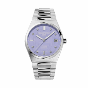 34mm Highlife Automatic Lavender Diamond Dial with Date Watch in Stainless Steel with Bracelet
