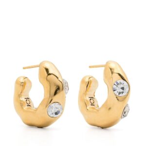 Forte_Forte Hoop Sculpture Earrings With Strass Accessories