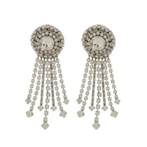 Alessandra Rich Round Clip-On Earrings