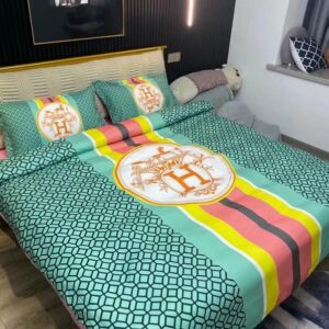 Light blue Hermes bed set