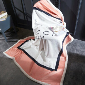Baby pink Gucci blanket