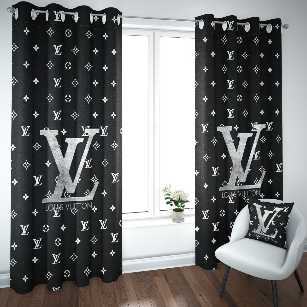 louis Vuitton window curtains