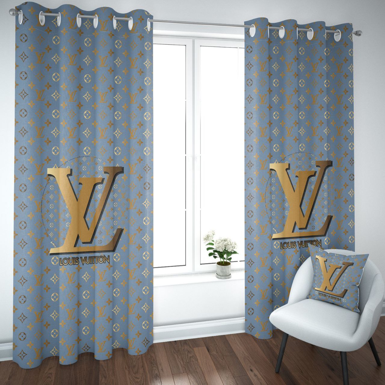 louis Vuitton window curtains