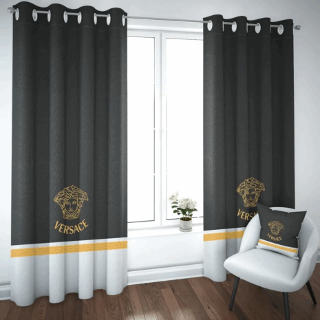 Versace window curtain