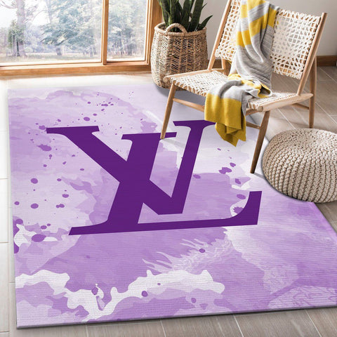 Louis Vuitton pearly purple living room carpet