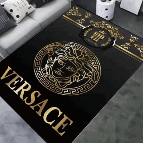 VIP golden logo Versace living room carpet and rug