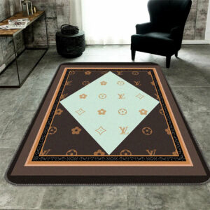 Louis Vuitton white stone living room carpet