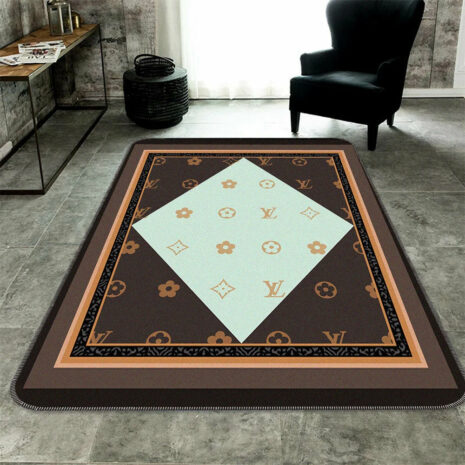 Louis Vuitton white stone living room carpet