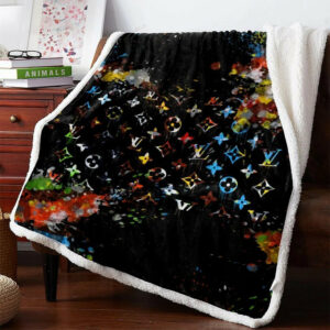 Mixed colors Louis Vuitton blanket