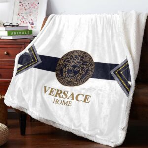 White luxury Versace blanket