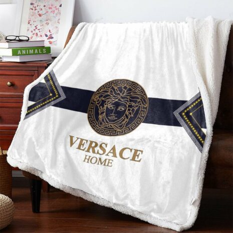 White luxury Versace blanket