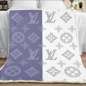 Blue & White Louis Vuitton blanket