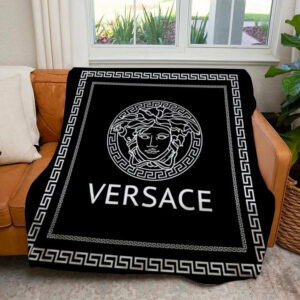 White logo Versace blanket