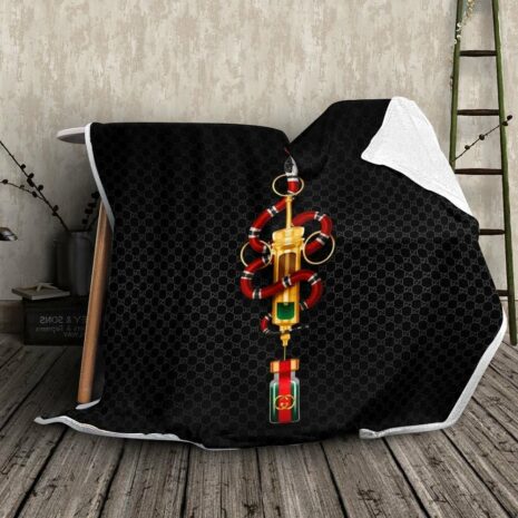 Black Snake Gucci blanket