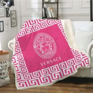 Pink Versace blanket