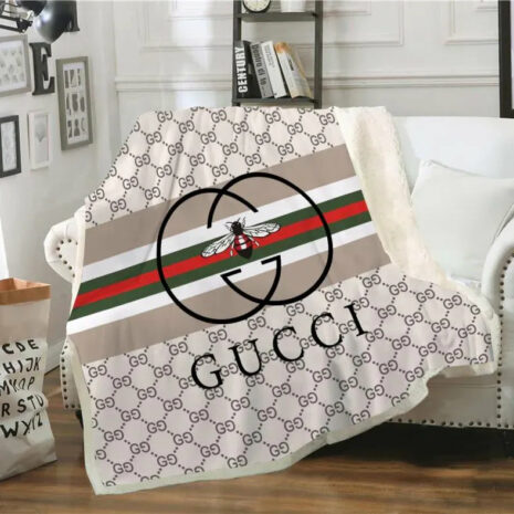 Almond Gucci blanket