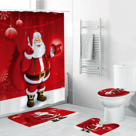 christmas shower curtain