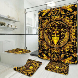  Gold Versace Shower Curtain Set