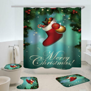 christmas shower curtain 