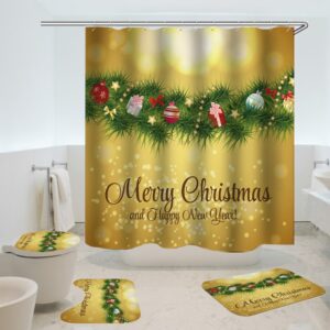 christmas shower curtain 