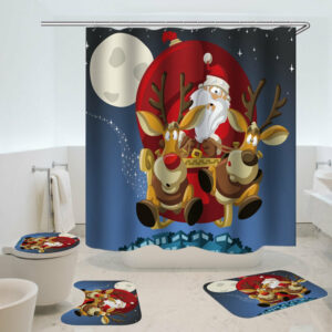 christmas shower curtain