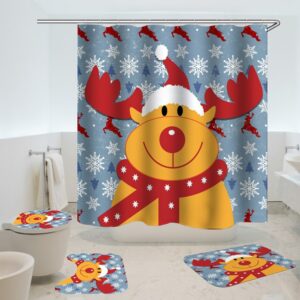 christmas shower curtain 