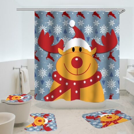 christmas shower curtain 