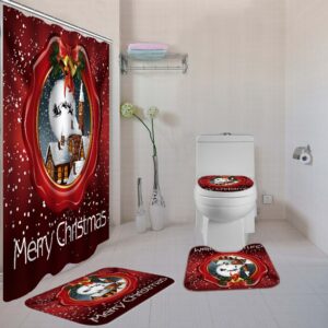 christmas shower curtain
