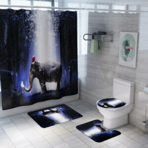 christmas shower curtain 