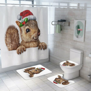 christmas shower curtain 