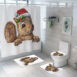 christmas shower curtain 