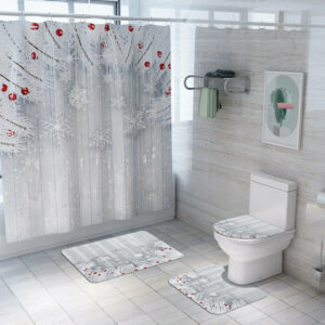 christmas shower curtain