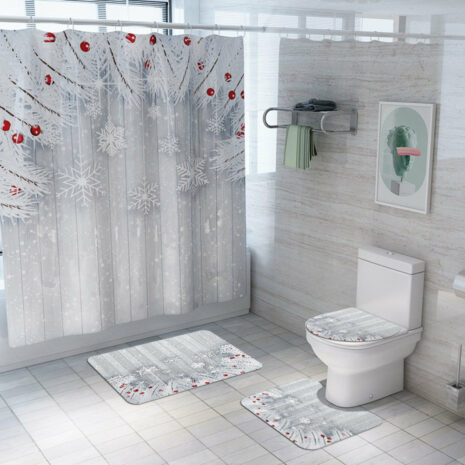 christmas shower curtain