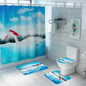 christmas shower curtain