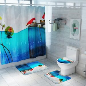 christmas shower curtain