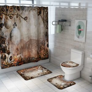 christmas shower curtain 