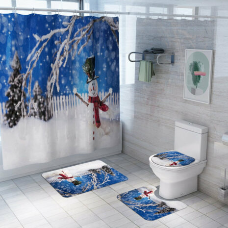 christmas shower curtain