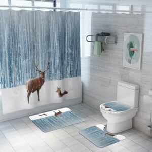 christmas shower curtain 