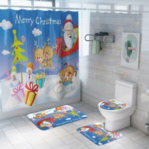 christmas shower curtain 