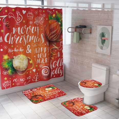 christmas shower curtain