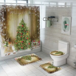christmas shower curtain tree Ball Ornaments