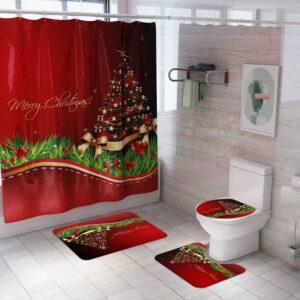 christmas shower curtain