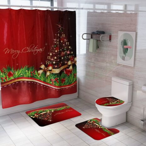 christmas shower curtain