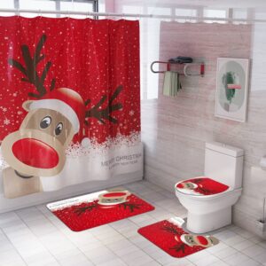 christmas shower curtain