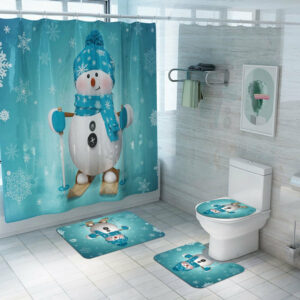 christmas shower curtain