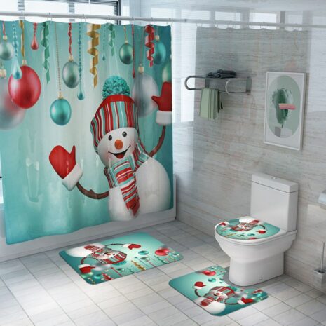christmas shower curtain