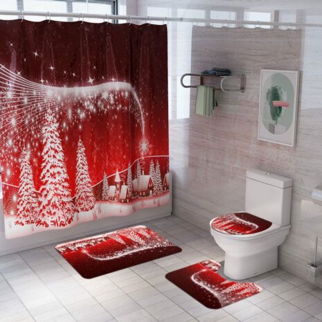 christmas shower curtain