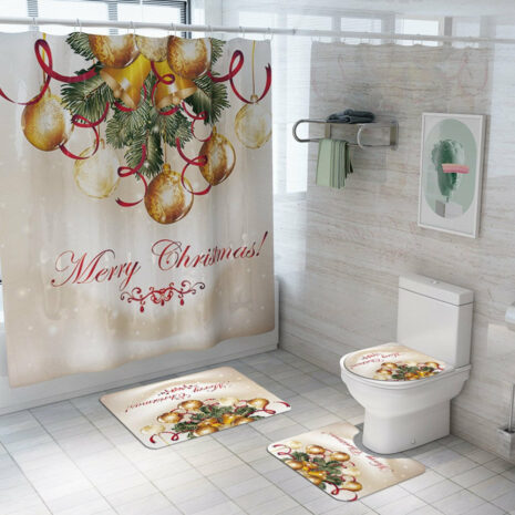 christmas shower curtain