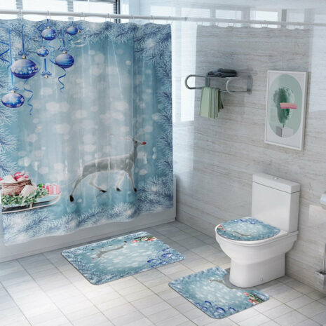 christmas shower curtain