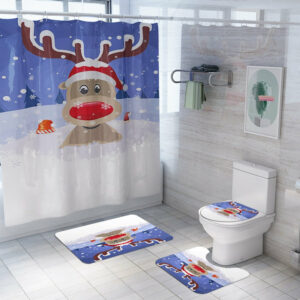 christmas shower curtain